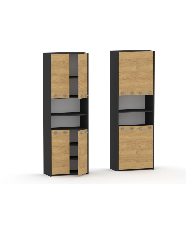 Słupek łazienkowy LUNA 4D  w kolorze Grafitowym /antracyt 56 lub 76 cm